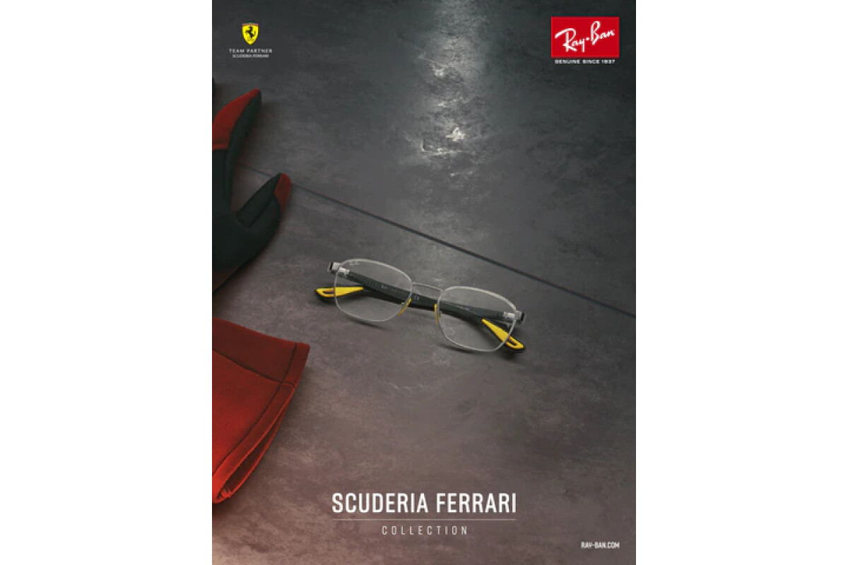 ОЧКИ С ДИОПТРИЯМИ унисекс Ray-Ban Scuderia Ferrari Scuderia Ferrari RX 6480M F065