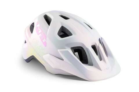 Bike helmet MET Eldar bianco iridescente texture opaco 3HM117 LW1