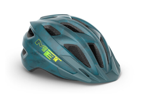 Bike helmet MET Crackerjack blu petrolio opaco 3HM147 BL1