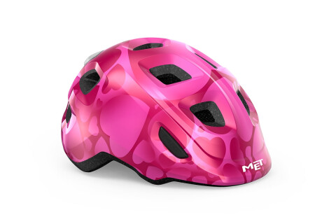 Мотоциклетный шлем MET Hooray mips rosa cuori lucido 3HM145 PH1