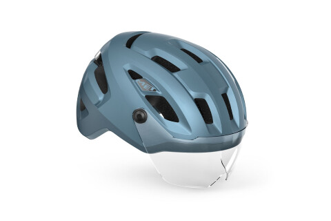 Bike helmet MET Intercity mips blu metallizzato opaco 3HM141 BL1
