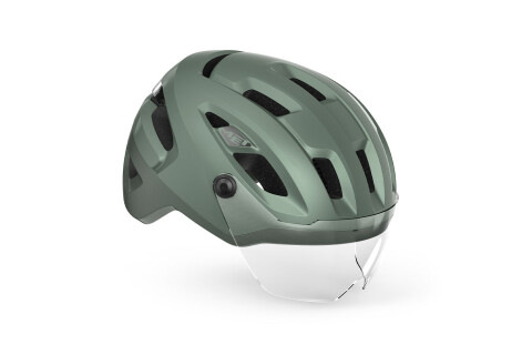 Bike helmet MET Intercity mips salvia metallizzato opaco 3HM141 VE1