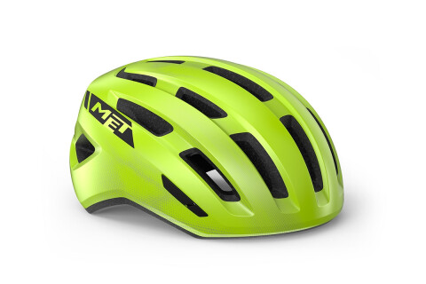 Bike helmet MET Miles giallo fluo lucido 3HM130 GI1