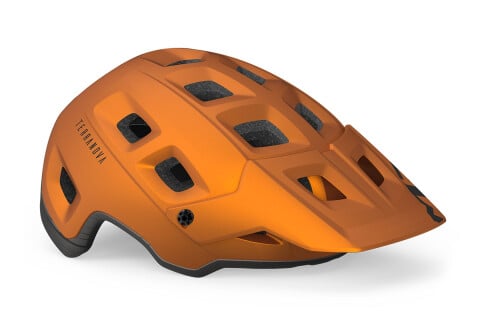 Bike helmet MET Terranova mips arancione titanio metallizzato opaco 3HM124 AR2