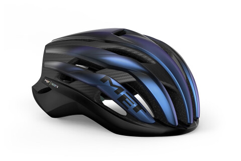 Bike helmet MET Trenta 3k carbon mips blu iridescente opaco 3HM146 BL1