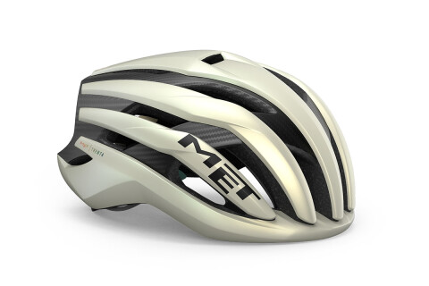 Мотоциклетный шлем MET Trenta 3k carbon mips vanilla ice gold opaco 3HM146 WH1
