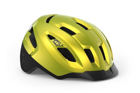 Bike helmet MET Urbex mips lime metallizzato lucido 3HM140 GI1