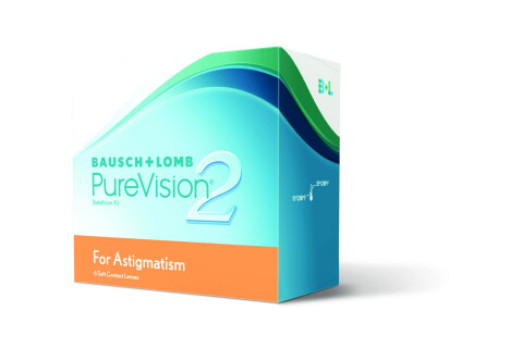 PureVision 2 HD - Lenti a contatto mensili per astigmatismo (6 lenti)