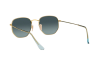 Sonnenbrille Ray-Ban Hexagonal RB 3548N (91233M)