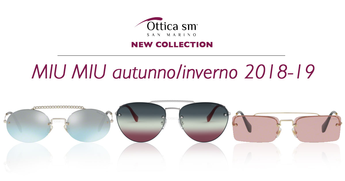 La nuova collezione Societé di Miu Miu: occhiali da sole romantici