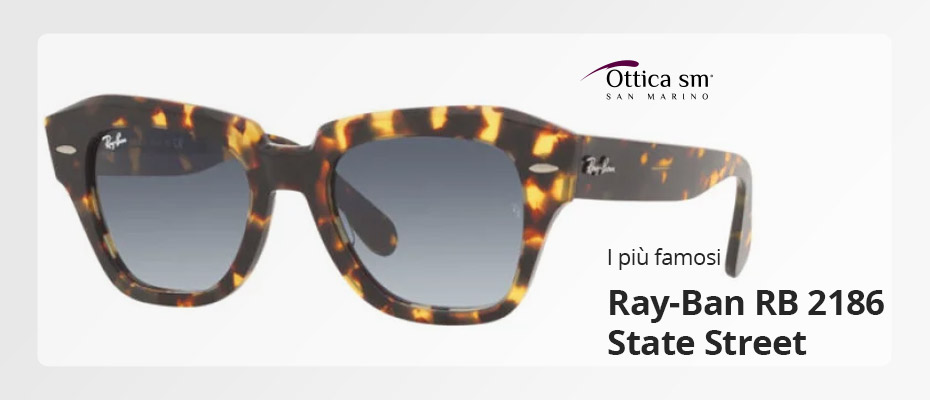 Occhiali da sole: Ray-Ban State Street RB 2186