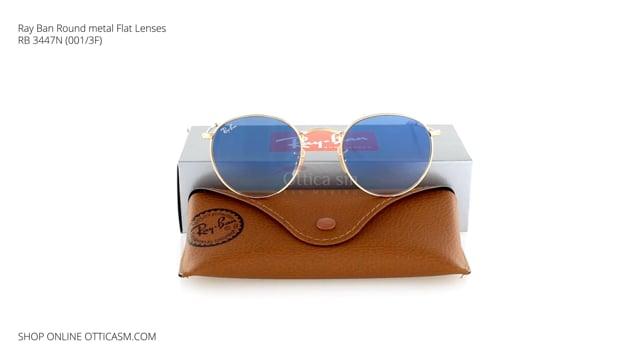 Sunglasses Ray-Ban Round Metal Flat Lenses RB 3447N (001/3F) Unisex | Free  Shipping Shop Online